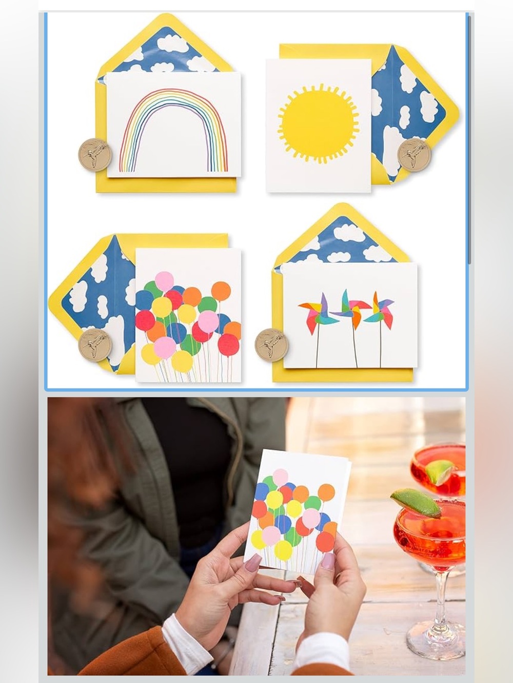 Papyrus Little Box of Happy Greeting Cards - Set of 20 - NEW IN BOX and sealed